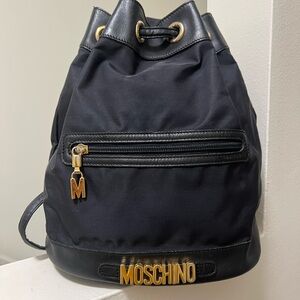 Moschino Black Backpack